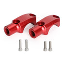 CNC Aluminium 7/8" 22mm Front Master Cylinder Clamp 10mm Mirror Mount Adaptor Generic