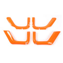 4pcs ABS Trunk Sundry Net String Bag Frame Trim For Renegade 2011+ 4Door Silver/Orange Generic
