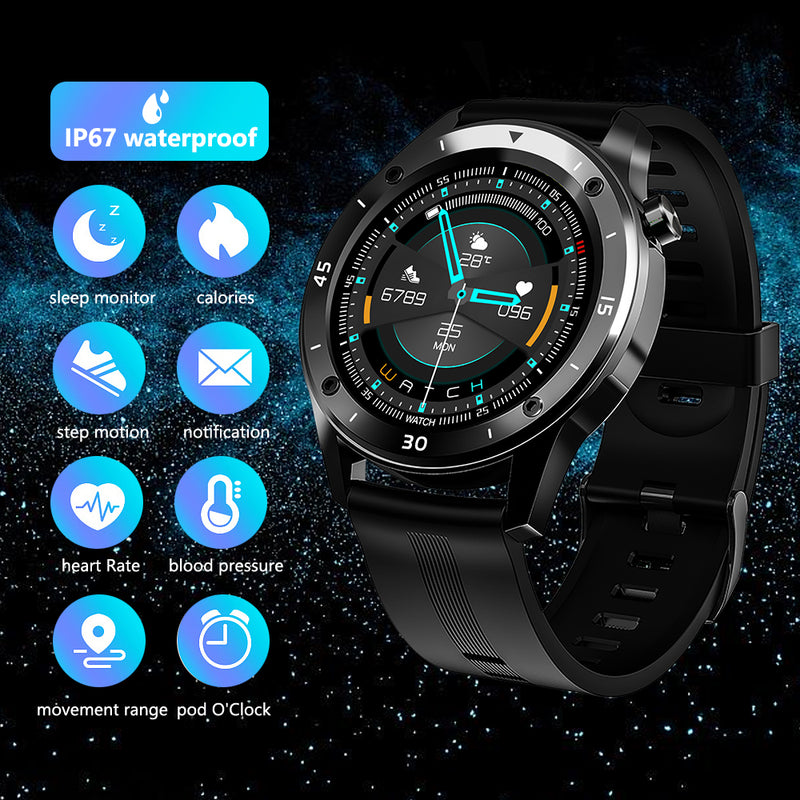 Smart Watch Heart Rate Blood Pressure Fitness Tracker Pedometer for Android iOS