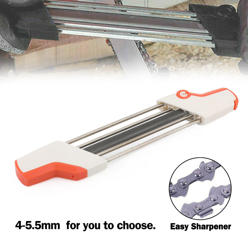 2 IN 1 Chainsaw Teeth Quick Sharpener File For STIHL 4.0-5.5mm Chainsaw