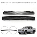2pcs Chevrolet Tahoe/Suburban 2007-2014 Mesh Front Bumper Grille Glossy Black