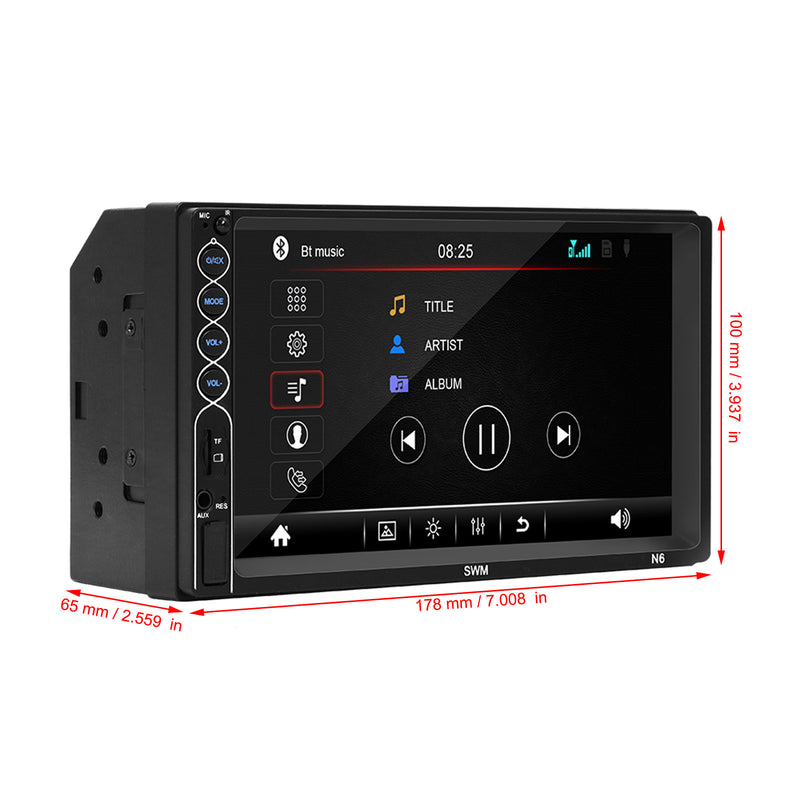7 INCH Car Stereo With Bluetooth Car Radio HD Screen MP5 Player +4LED Car Camera