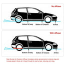 Diffuser Rear Panel Race Bumper USA Air Aluminum Car Black Universal Diversion Generic