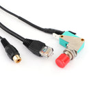 4x Mini Car Radio Finger Big PTT Handsfree Microphone for QYT KT8900 KT8900R