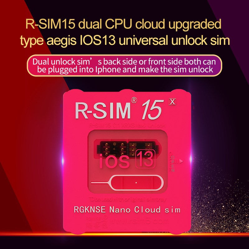 Upgrade RSIM-15 Nano Unlock Card for iPhone 13 Pro X XS Max 8 iOS 14.7