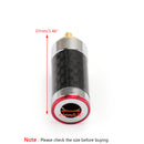 4PCS Carbon Fiber RCA Gold-Plated Copper Plug HiFi Speaker Male Connector Red