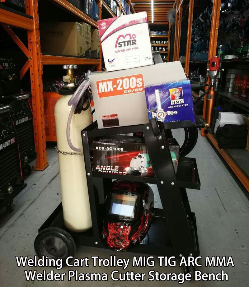 Welding Welder Cart Plasma Cutter MIG TIG ARC Universal Storage Tanks Profession
