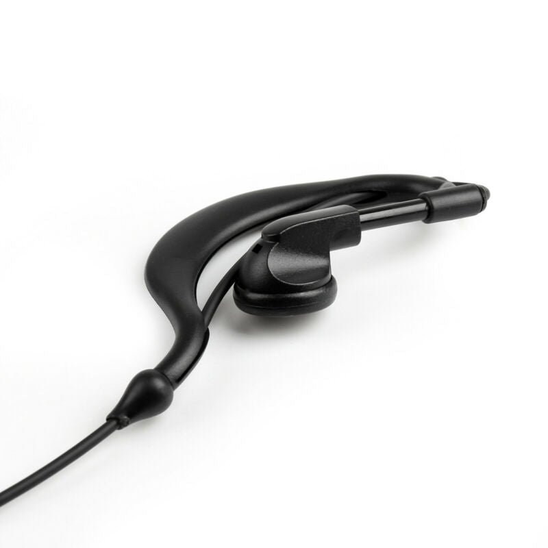 Listen Headset 3.5mm Mic G Shape Only Earpiece For Motorola Radio Speaker