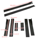 78.7" Universal Side Skirt Extensions Rocker Panel Splitters Lip Carbon Fiber Generic