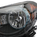 Chevrolet Malibu 2008-2012 Black Housing Clear Amber Headlights Assembly