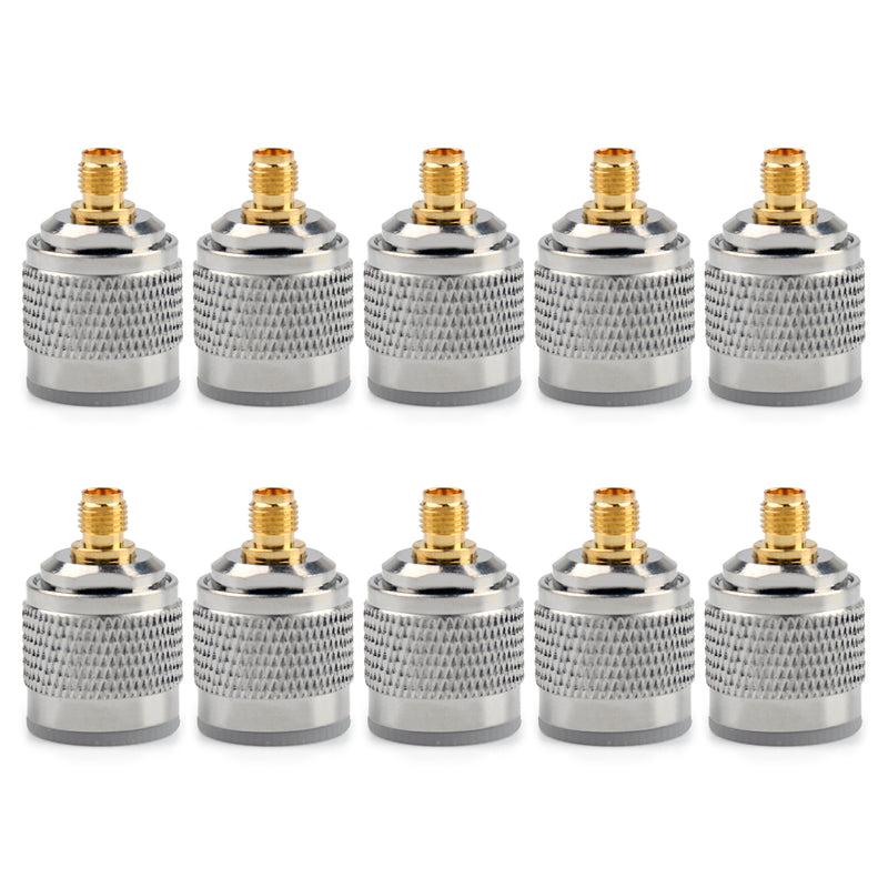 10Pcs Adapter N Plug Male To SMA Female Jack RF Connector Straight M/F