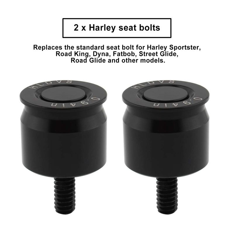 Pair Mount Seat Bolt Aluminum For Dyna Softail Sportster Road King Glid