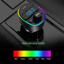 Handsfree Type-c Dual USB Charger FM Transmitter Bluetooth 5.0 U Disk TF Card
