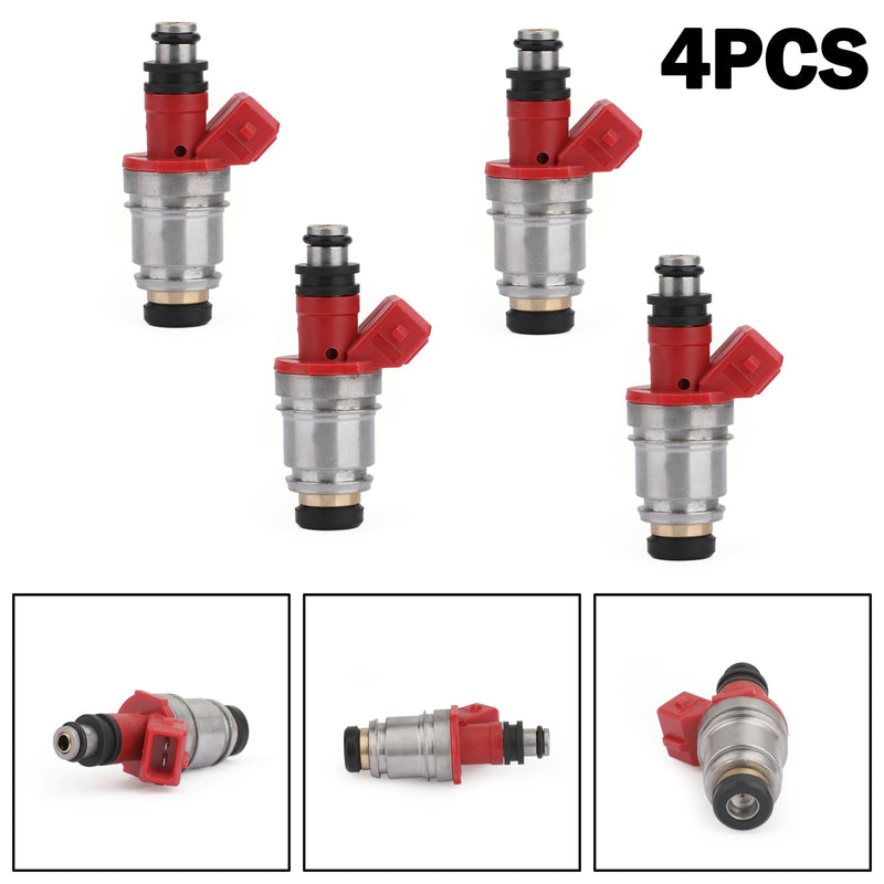 4 PCS Fuel Injectors 16600-86G00 16600-86G10 For Nissan D21 Pickup 2.4L Generic