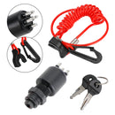 Ignition Key Switch & Safety Lanyard fit for Johnson Evinrude 5005801 175974