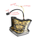 LED Brake Turn Signals Taillight For Kawasaki Z650 Ninja 650 Z900 17-24 Silver Generic