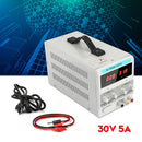 Adjustable Power Supply 30V 5A 110V Precision Variable DC Digital Lab w/clip