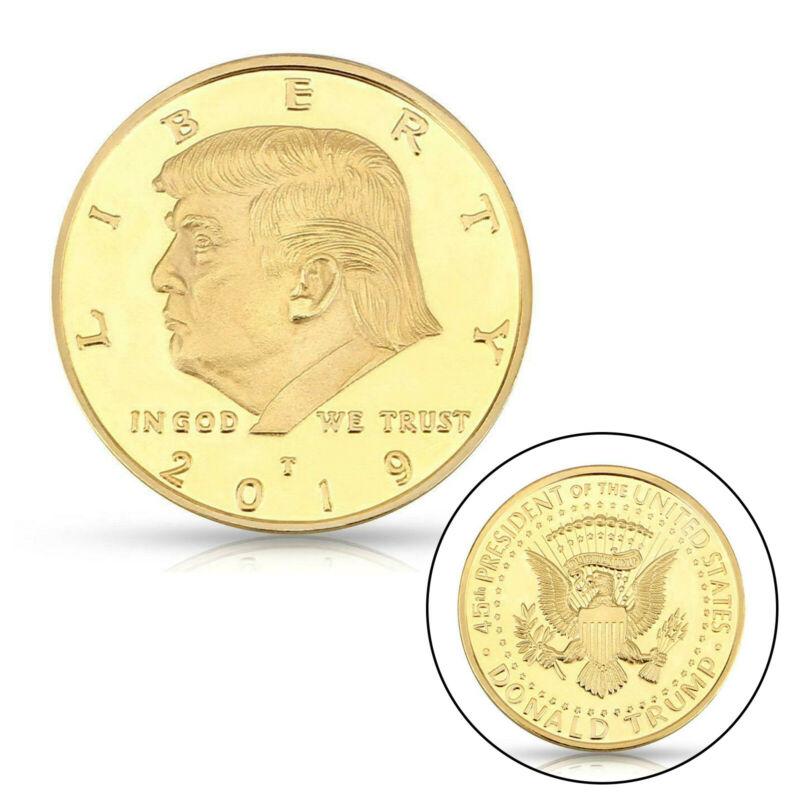 2019 US President Donald Trump Plated Commemorative Coin Gold