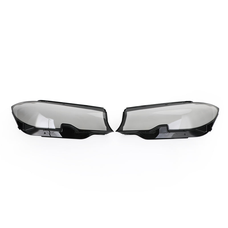 2019-2021 BMW  3 Series G20 G21 Headlight Lens Plastic Cover Shell Left +Right Generic