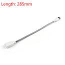 10Pcs USB Power Cable Extension Cord Flexible Solid Tube For USB Lamp Light LED