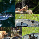 Solar Powered Fountain Water Pump Night Floating Garden Bird Bath Kit