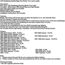 LED Saddlebag Saddle Bags Run Brake Turn Lamp Lights For Touring 1996-2013 Generic