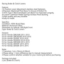 Long Clutch Brake Lever For Honda CB500F CBR500R 13-15 CBR300RR CB300F 14-16 Generic