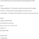 3.5L Electric Meat Grinder Food Chopper Blender Slicer Sausage Maker Cutter 400W