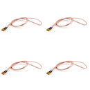 4Pcs 1m RG316-D Double SMA Male Plug to SMA Male Shield Jumper Pigtail Cable 3ft