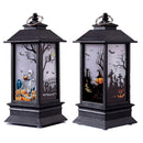 Halloween Portable Mini LED Wind Lantern Party Decoration Fireplace Light