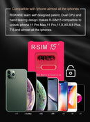Upgrade RSIM-15+ 15 Nano Unlock Card for iPhone 13 Pro 12 Pro Max X Max 8 iOS15