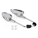 Left & Right Rearview Mirror Chrome For Vespa Sprint 50 125 150 2014-2022 Generic