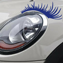 Porsche Volkswagen Beetle Black Car Headlight Eyelash Sticker Eyebrow Decal
