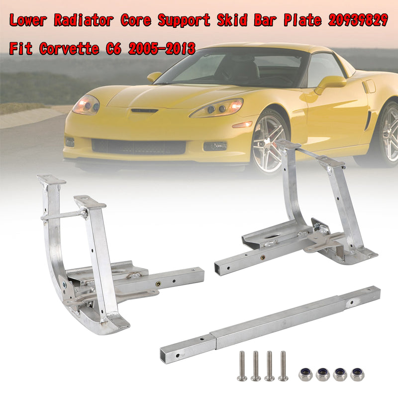 2005-2013 Corvette C6 Lower Radiator Core Support Skid Bar Plate 20939829